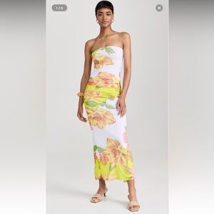 NWOT - AFRM - MARLO RUCHED STRAPLESS DRESS - SZ XXSMALL